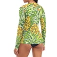 thumbnail image 5 of joogoo Womens UPF 50+ Sun Shirts Pineapples Long Sleeve UV Protection Rash Guard Tops M, 5 of 7