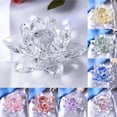 thumbnail image 4 of Rongfmy Large Crystal Lotus Flower with Gift Box 4 Inch Feng Shui Home Decor Clear Transparent, 4 of 9