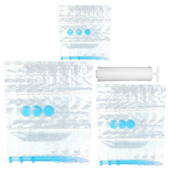 Tineasur Assorted Color Pet Vacuum Storage Bags for Clothes and Home Organization, Space Saving, and Reusable