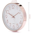 thumbnail image 4 of Reloj de pared moderno de 12 pulgadas que no hace tictac para la sala de estar de la oficina brillar Electrónica, 4 of 4