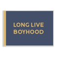 thumbnail image 1 of Stupell Industries Long Live Boyhood - Placa de pared con frase infantil, color amarillo y azul, 15 x 10, 1 of 1