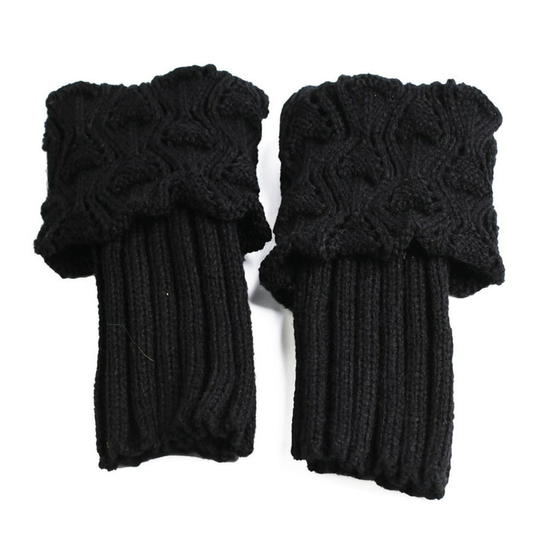 Yirtree 1 Pair Women Boot Socks Winter Warm Crochet Knitted Boot 