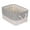Grey 14*10*6in, variant on Unique Bargains Fabric Storage Cube Storage Bin Storage Basket Grey 16*12*8in