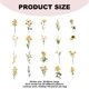 thumbnail image 2 of 160 Uds. Pegatinas de mariposas y flores para álbum de recortes Pegatinas naturales, pegatinas de flores y plantas para manualidades DIY, planificadorEstilo: Estilo 1;, 2 of 5