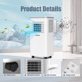 thumbnail image 4 of HUMSURE Portable Air Conditioners 10000 BTU Room Air Conditioning, Portable AC Unit with Remote Control, Cooling, Dehumidifier and Fan, Automatic, Sleep 5 Mode Floor AC, 4 of 8