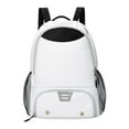 thumbnail image 2 of FVDPWYE Drawstring Basketball Backpack Basketball Carry Bag Organizer Sackpack with Shoe White, 2 of 9