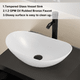 thumbnail image 2 of 24" Wall Mount Single Bathroom Vanity with Vessel Sink, Floating Cabinet Manufactured Wood Top, Faucet, Drain, 2 of 8