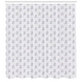 thumbnail image 3 of Ambesonne Northwoods Shower Curtain, Meadow Herbs Pattern, 69"Wx84"L, Pale Grey Night Blue, 3 of 3