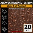 thumbnail image 3 of Lona XTREMECOVERPRO, superresistente, 6 x 8 pies, marrón, 20 mil, 3 of 9