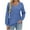 Navy, variant on Women's Casual V-Neck Long Sleeve Tee Loose Layering Top Stretch Basic Tunic Shirt Everyday Comfort Wear