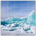 thumbnail image 1 of Picture-Tiles.com: Glacier Ceramic Tile Wall Mural WAL500741-55S. 21.25"W x 21.25"H using (25) 4.25" x 4.25" Ceramic Tiles-Satin Finish, 1 of 3