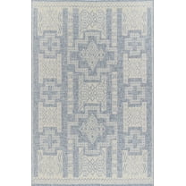 Momeni Hampton Geometric Blue Indoor Outdoor Rug 2' X 3'