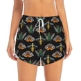 thumbnail image 4 of Lsque Wasp Cockchafer Butterfly Printed Women's Running Shorts with Liner Pockets,Elastic Quick Dry Workout Athletic Gym Yoga Shorts,Womens High Waist Shorts-Small, 4 of 9