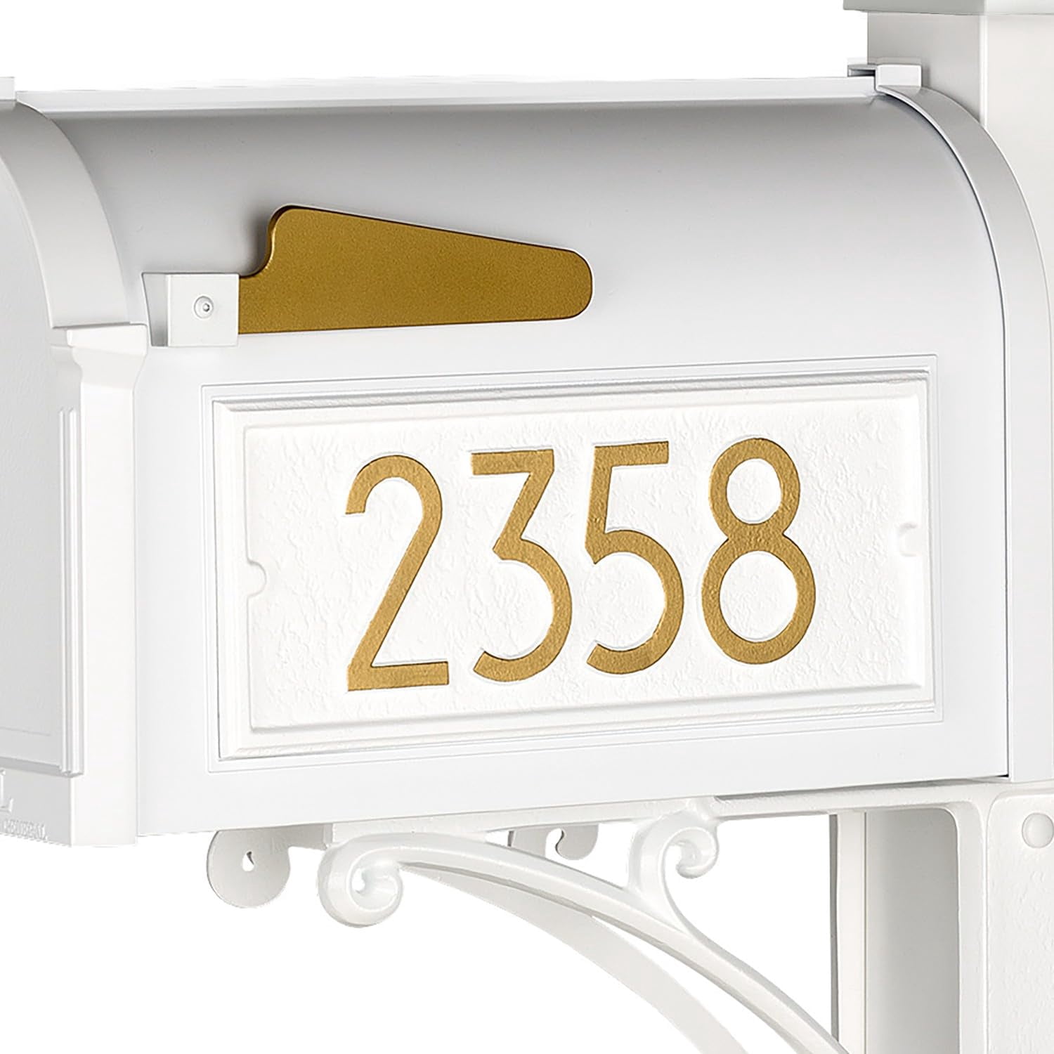 Custom Mailbox Address Plaque, Personalized House Number Sign with Modern Numbers