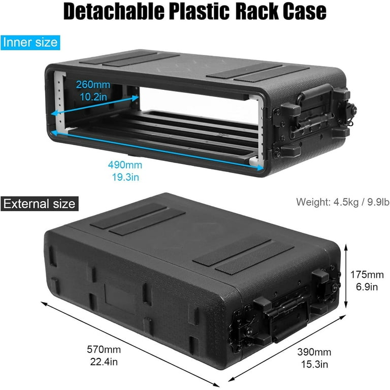 2U Rack Case Shallow 12