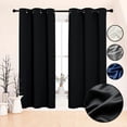 thumbnail image 1 of Cortinas Black Out Decoracion Textil Hogar Adornos 270x210cm negro, 1 of 8