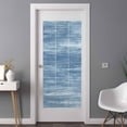 thumbnail image 3 of Blue Window Privacy Film, Vintage Modern Abstract Art Ombre Static Cling UV Sun Blocking Tint Film Heat Control Windows Films for Bedroom Bathroom, Window Stickers 35.4"x78.7", 3 of 8