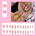 thumbnail image 2 of Uñas postizas de mariposa y hada de longitud media, multicolor, acrílicas, con pegamento, efecto hielo, florales, para fiesta y uso diario, regalo, 2 of 4