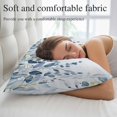 thumbnail image 5 of Navy Blue Eucalyptus Leaves Pillow Covers 16"x24", Retro Country Leaf Botanical Soft Brushed Microfiber Breathable Throw Pillow Covers, Decorative Pillowcase with Zipper for Couch Sofa Bedroom, 5 of 9