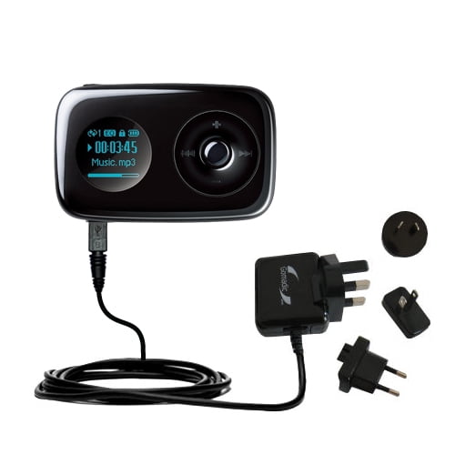 International Ac Home Wall Charger Suitable For The Creative Zen Stone Plus 10w Charge Supports Wall Outlets And Voltages Worldwide Uses Gomadic B Walmart Com Walmart Com