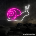 thumbnail image 3 of Craftnamesign Snail Line Art Neon Sign for Bedroom Kid Room Shop Wall Decor, 3 of 4