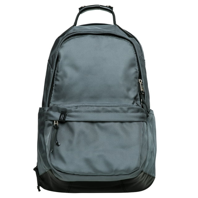 KAUKKO Vintage Casual polyster and Leather Rucksack Backpack (Nylon Grey)