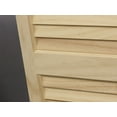 thumbnail image 5 of AWC Exterior Wood Window Shutters Louvered 15"wide x 63"high Unfinished, 5 of 6