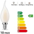 thumbnail image 4 of Led Bulb E14 With Dimmable Filament, Set Of 10 Bulbs Flame, 4 Watts Consumed Equivalence Incandescence, 4 of 5