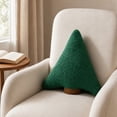 thumbnail image 7 of Fegute Christmas Tree Shaped Throw Pillow Acrylic Soft Cushion Decorative Holiday Decor for Sofa Couch Bed Relaxation Festive Home Decor 29x27cm Red Green White, 7 of 7