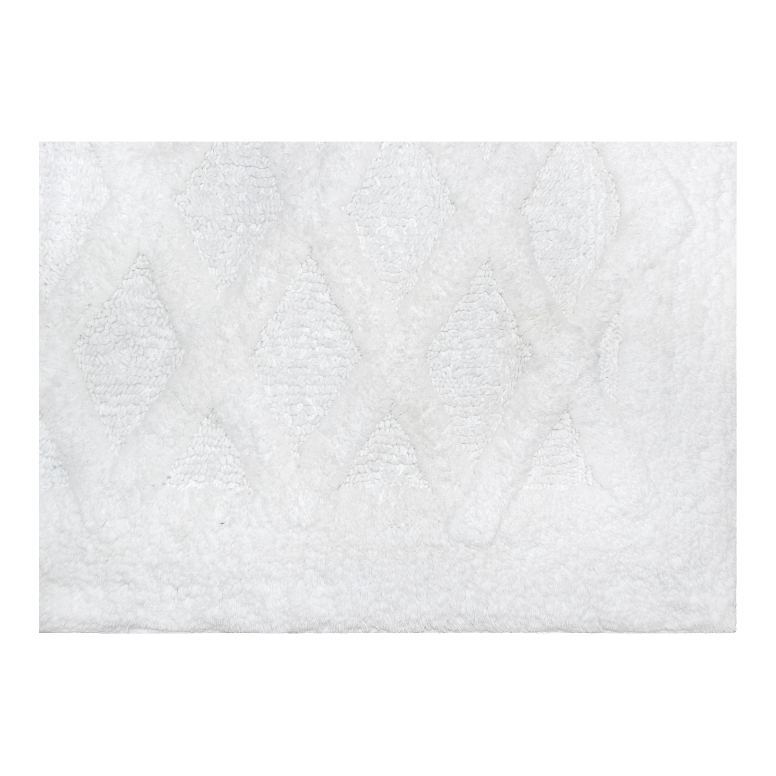 Better Homes & Gardens, Diamond Texture Bath Rug in White 20"X34"