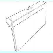 Kinter 9717372 1.25 x 0.312 x 2 in. T-Style Peg Fronts Plastic Hook, Clear