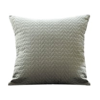 Cinvoph 18"x18" Plain Colored Throw Pillow Covers Cushion Cases, Soft Plush Striped Pillow Covers for Couch Sofa Bed Chair Living Room Bedroom, Modern Home Decor for All Seasons Gray