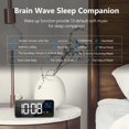 thumbnail image 3 of Réveil Numérique avec Grand Affichage de la Température LED, Horloge de Table avec 13 Musique, Connexion de Charge Usb, 4 Luminosité et Volume Réglables, Réveil, Alarme Miroir Portable avec 2 Alarmes, 3 of 7