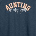thumbnail image 3 of Instant Message - Aunting Is My Jam - Women's Lightweight French Terry Long Sleeve Shirt, 3 of 6