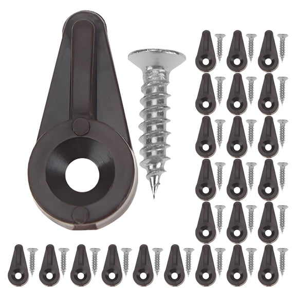 ZHZFKQ 2026 New Glass Retainer Clip 50Pcs Versatile Glass Fixing Clamps Glass Door Retainer Clips Mirror Clips Cabinet Glass Retainer Clips Glass Fixing Clamp with Screws,0.94"X0.47"X0.31"