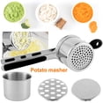 thumbnail image 1 of Potato Ricer Heavy Duty Stainless Steel Potato Masher and Ricer Kitchen Tool Mini Portable Potato Ricer for Potatoes Vegetable Fruits, 1 of 9