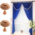 thumbnail image 2 of Material De Resina Cortina Tie Back Ganchos De Pared Sombrero Bufanda Percha Bronce, 2 of 9