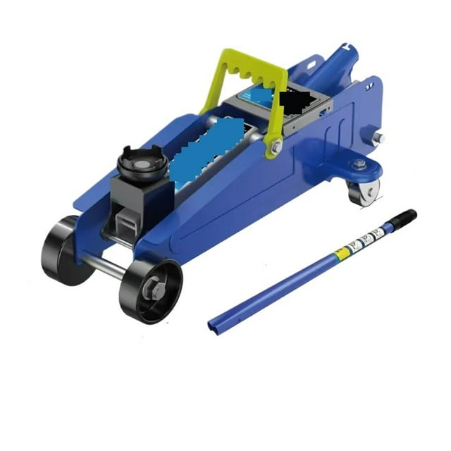 Vérin Horizontal 2T pour Voiture, Berline, Mini-Fourgonnette, Plancher, Huile, Vérin Hydraulique, Manuel, Outil de Réparation pour Atelier Auto, Vérin Pneumatique Robuste à Profil Bas, Construction Robuste