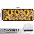 thumbnail image 5 of Kitchen Rugs Sets Of 2,Beige Leopard Sunflower Pattern Anti Fatigue Kitchen Mat Rugs Non Slip Washable,Decorative Kitchen Floor Mats for Kitchen,Sink,Laundry,17"x47"+17"x47", 5 of 5