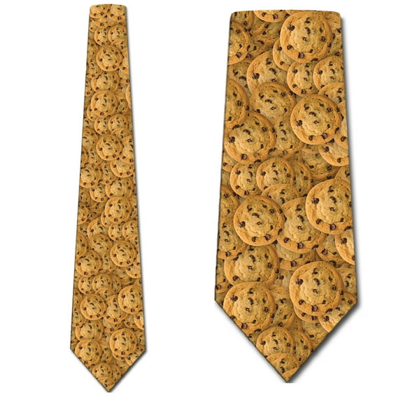 Cookie Ties Mens Chocolate Chip Cookie Necktie by Three Rooker
