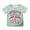 Mint Green, variant on Graphic Tees for Girls: Short Sleeve Crewneck Tops 5-14 Years Comfortable & Casual for Everyday & Party Wear
