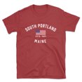 thumbnail image 1 of South Portland Maine Patriot Men's Cotton T-Shirt, 1 of 1