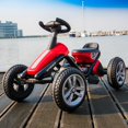 thumbnail image 3 of Costway SPEED Kids Pedal Powered Ride on Racer Car 4 Wheel Red, 3 of 10