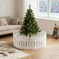 thumbnail image 6 of 22-Piece White Christmas Tree Fence Set - Decorative Plastic Picket Fencing for Holiday Garden, Yard, and Party Decor, 6 of 8