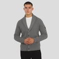 thumbnail image 4 of Men's J. Palmer Graphite Detroit Lions The Playmaker Cardigan Raglan Sweater, 4 of 6