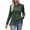 Army Green, variant on Knit Shirts for Women, Sweaters for Womens Women's Casual Fall Sweater Knitted Ribbing Round Neck Long Sleeve Tops Soft Pullover Side Splits Button Shirt Gym, Yoga, Workout, Daily Leisure
