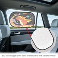 thumbnail image 4 of Yuyamidu Dinosaur Auto Window Sunshades Space Car Window Shades 2 Pack Car Window Sun Shades Easy to Install Sunshade for Car Window Baby Block UV Ray, Lighting and Glare, 4 of 7