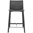 thumbnail image 2 of SAFAVIEH Janet Square Mid Back Counter Stool, Black (Set of 2), 2 of 10