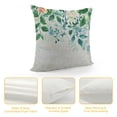 thumbnail image 4 of nygtbtfer Outdoor Throw Pillow Cover Watercolor Flower Green Leaves Waterproof Cushion  Pack Botanical Floral Texture Pillow Cases Home Decoration for Patio Garden Couch Sofa, 4 of 5