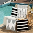 thumbnail image 4 of Outdoor Pillow Covers 16x16 Inch Set of 4 Waterproof Modern Geometry Throw Pillows Outdoor Summer Waterproof Decor for Patio Funiture Garden Polyester Cushion Covers 013F, 4 of 6